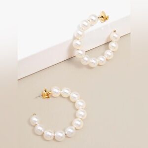 Tuckernuck Pearl Hoop Earrings